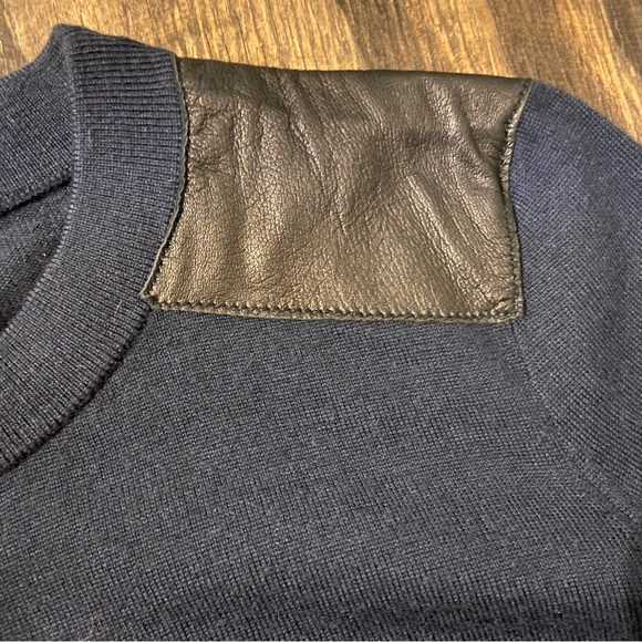 Kate Spade Ginnie Leather Trim Wool Sweater - Picture 13 of 16